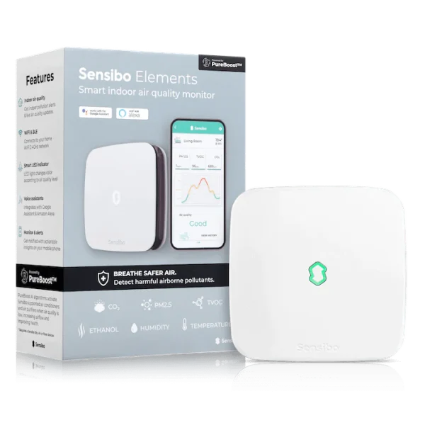 Sensibo Elements Akıllı İç Mekan Hava Kalitesi Monitörü - Görsel 2